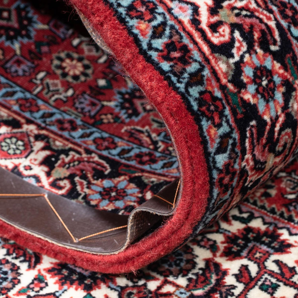 Tapis de couloir Tapis persan - Bidjar - 198 x 75 cm - rouge