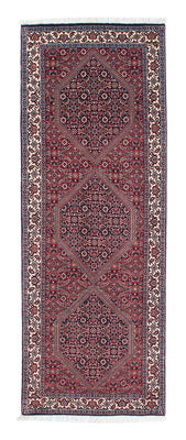 Tapis de couloir Tapis persan - Bidjar - 205 x 72 cm - bleu foncé