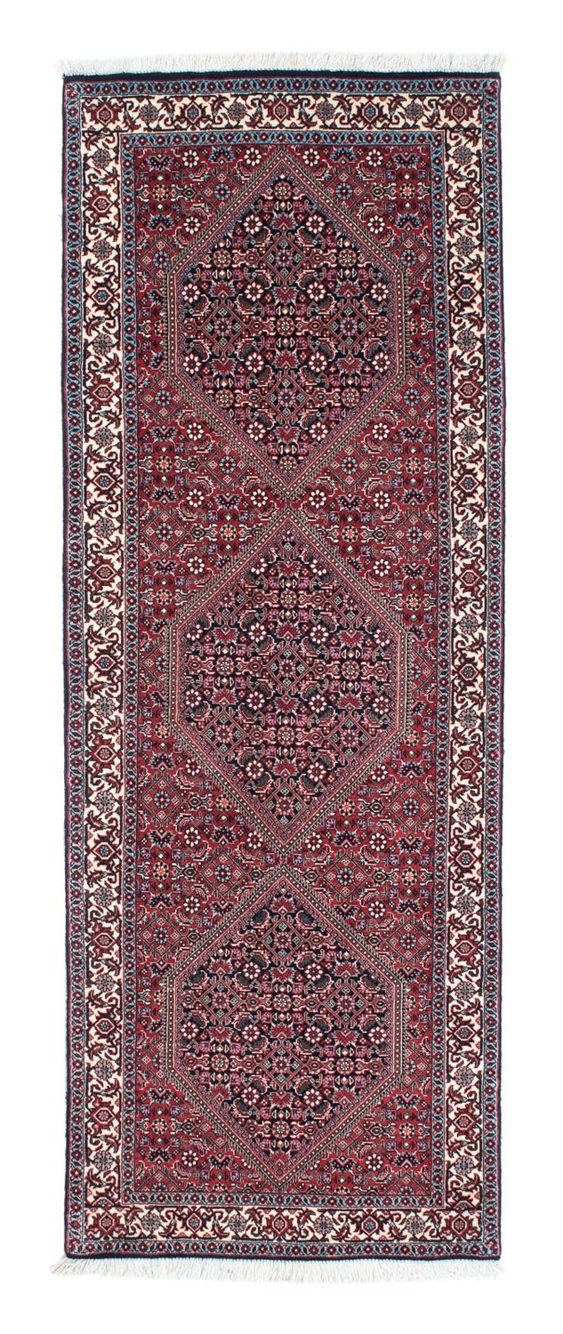 Tapis de couloir Tapis persan - Bidjar - 205 x 72 cm - bleu foncé