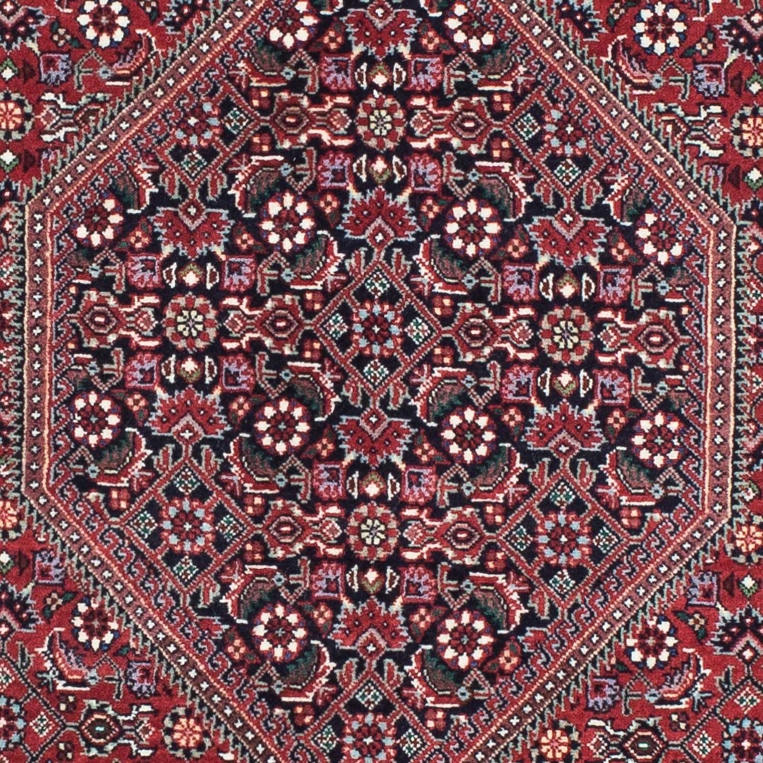 Tapis de couloir Tapis persan - Bidjar - 205 x 72 cm - bleu foncé