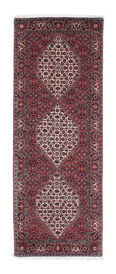 Tapis de couloir Tapis persan - Bidjar - 197 x 74 cm - rouge