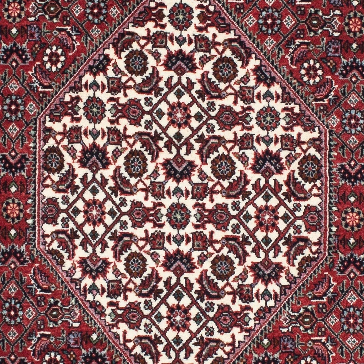 Tapis de couloir Tapis persan - Bidjar - 197 x 74 cm - rouge