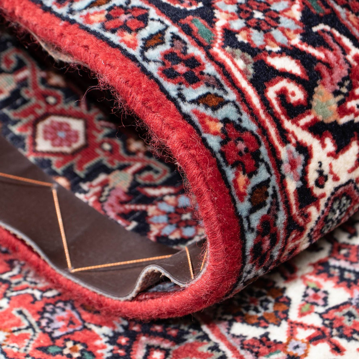 Tapis de couloir Tapis persan - Bidjar - 197 x 74 cm - rouge