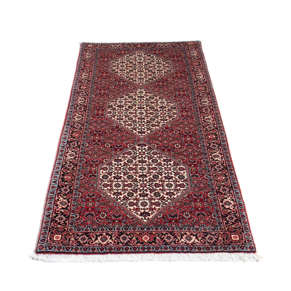 Tapis de couloir Tapis persan - Bidjar - 197 x 74 cm - rouge
