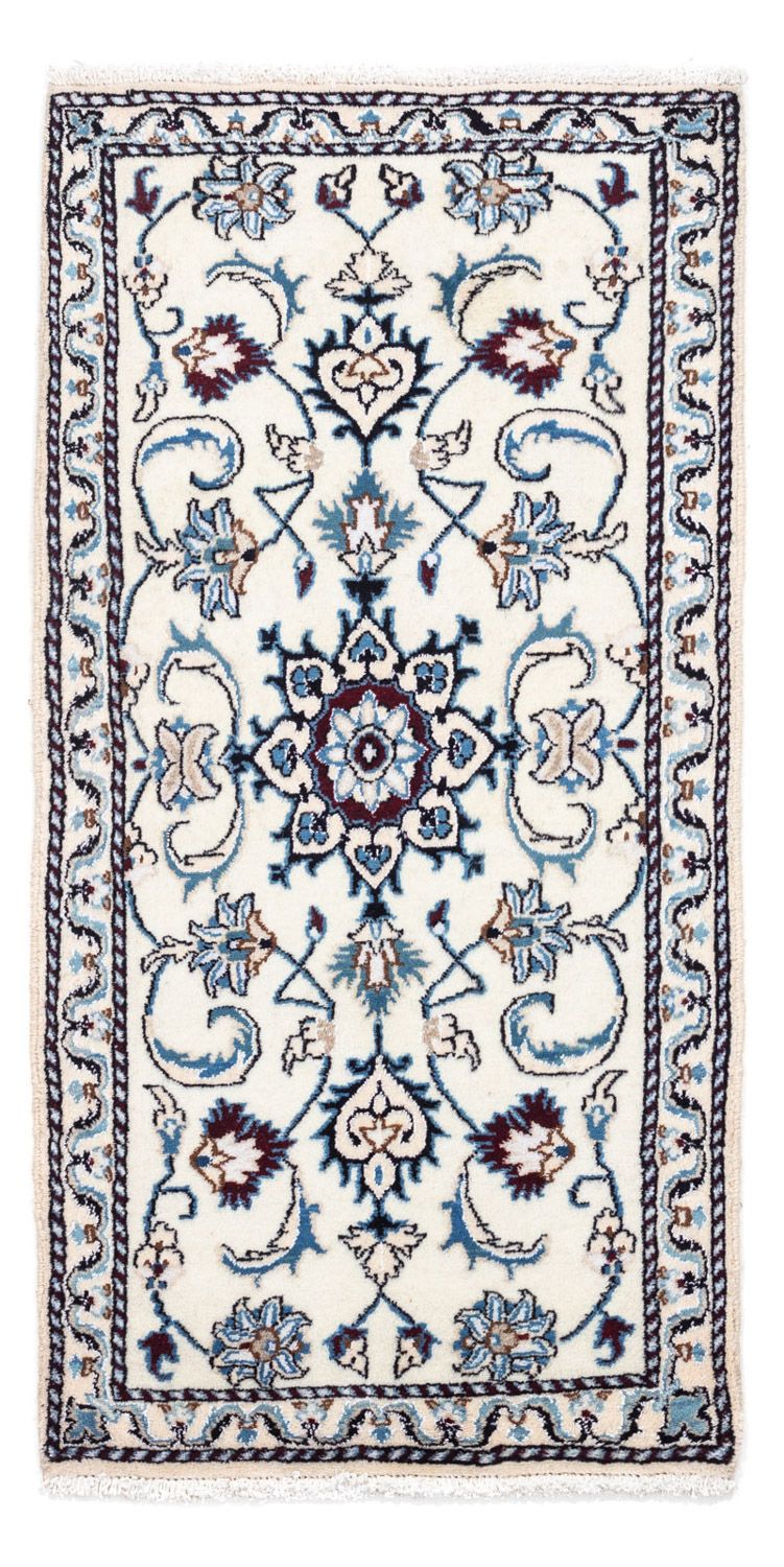 Tapis persan - Nain - 137 x 66 cm - beige