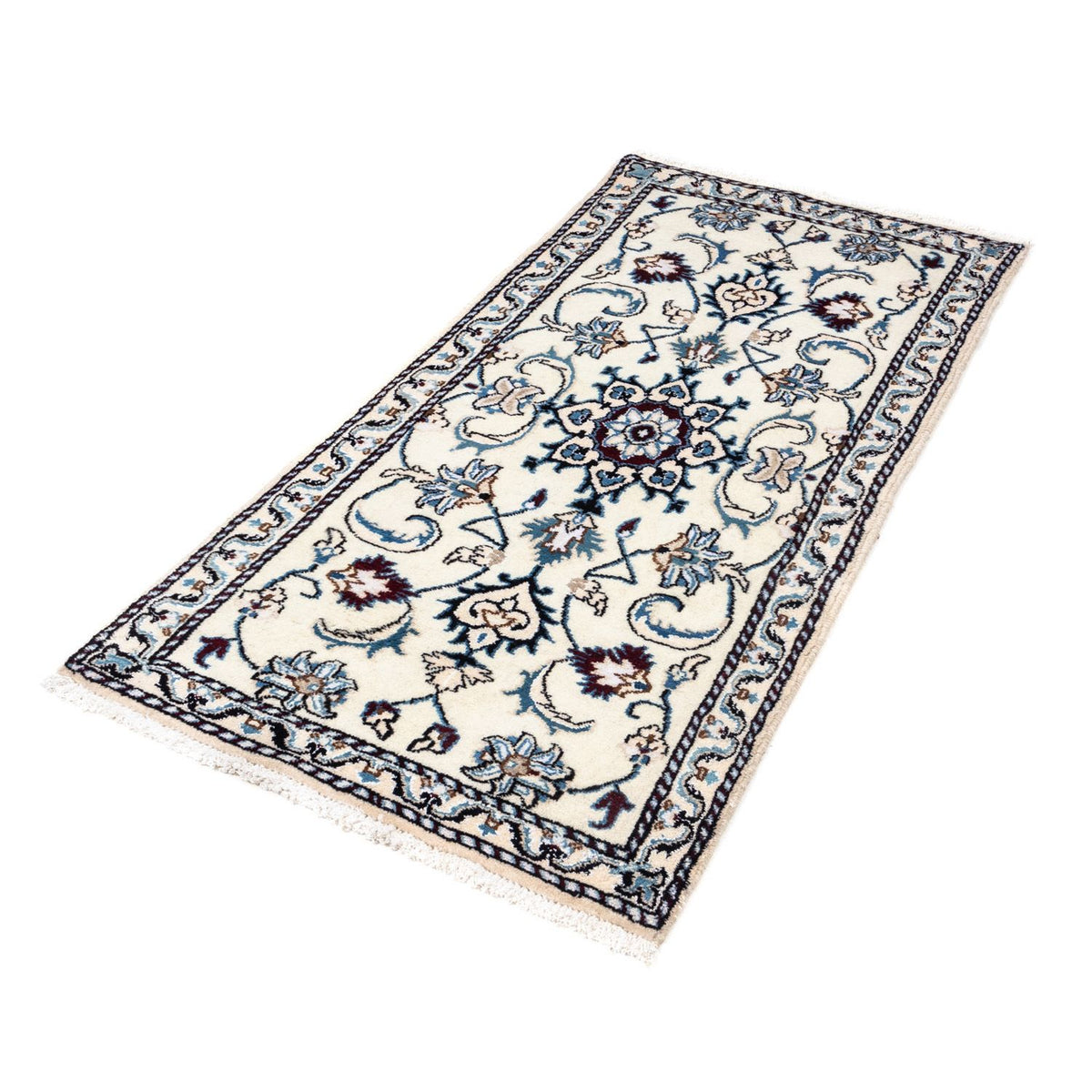 Tapis persan - Nain - 137 x 66 cm - beige