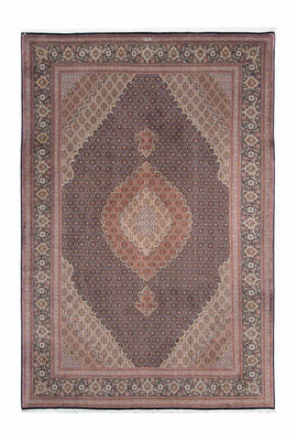 Tapis persan - Tabriz - 302 x 202 cm - bleu foncé