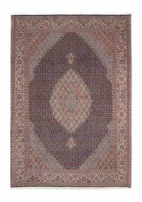 Tapis persan - Tabriz - 296 x 207 cm - bleu foncé