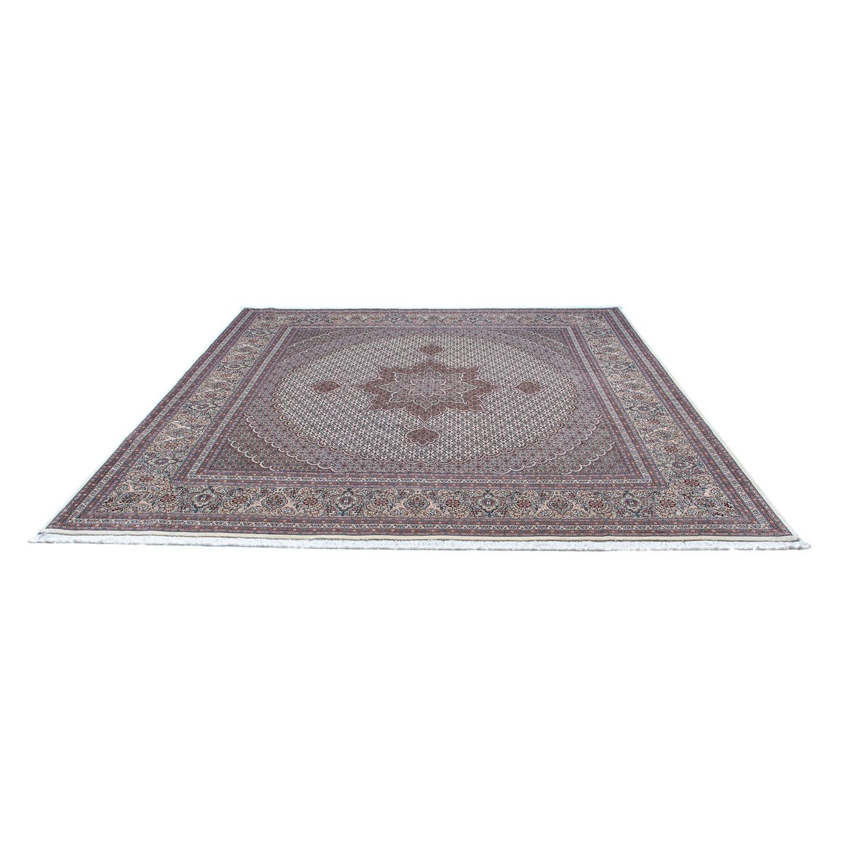 Tapis persan - Tabriz carré  - 258 x 252 cm - gris