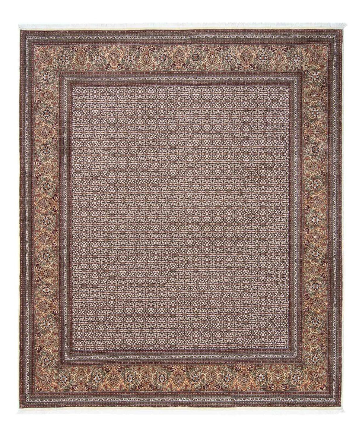 Tapis persan - Tabriz - 295 x 254 cm - marron foncé