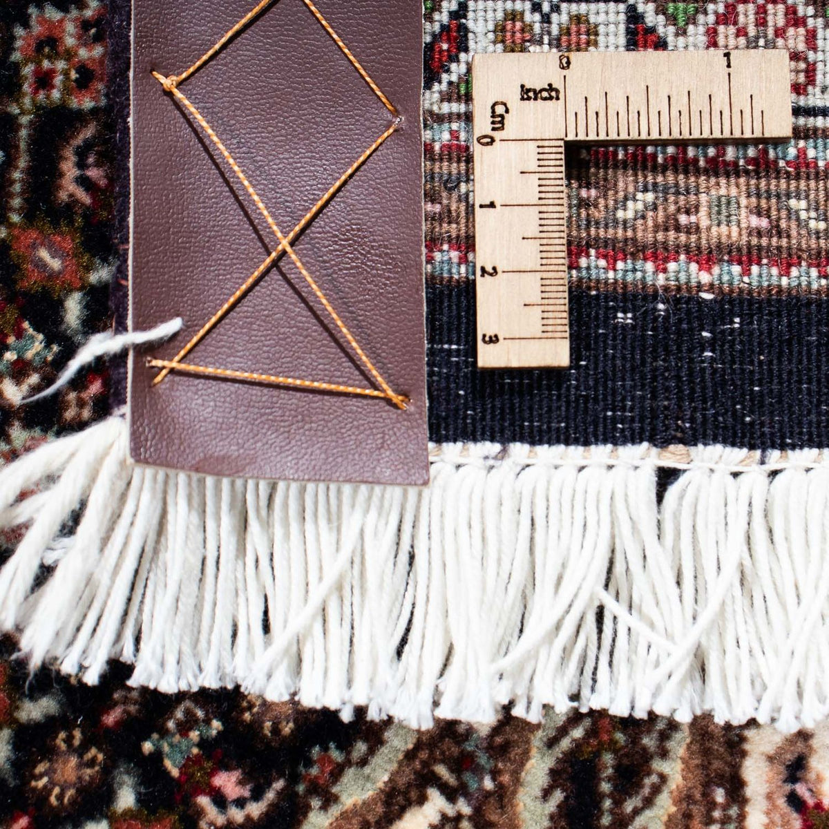 Tapis persan - Tabriz - 243 x 163 cm - bleu foncé