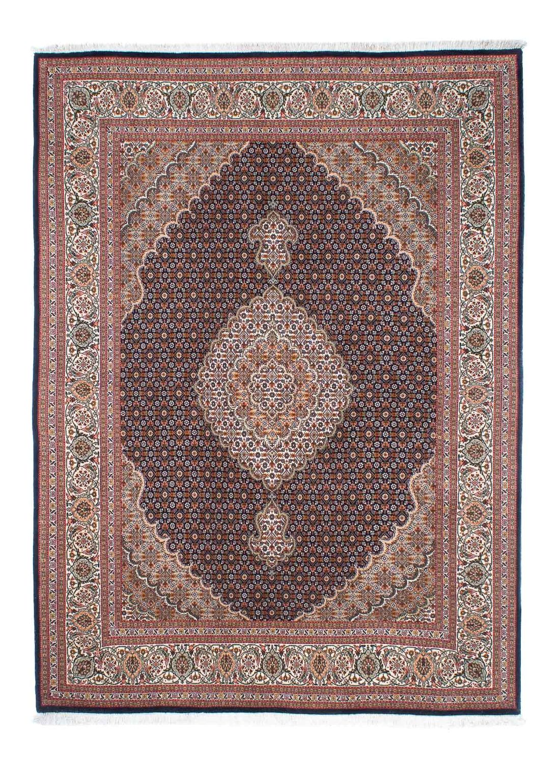 Tapis persan - Tabriz - 210 x 155 cm - marron foncé