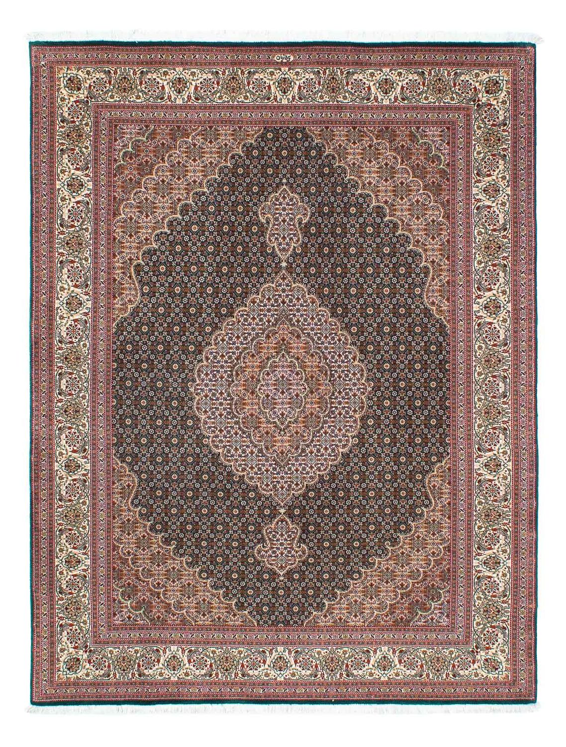 Tapis persan - Tabriz - 198 x 152 cm - vert