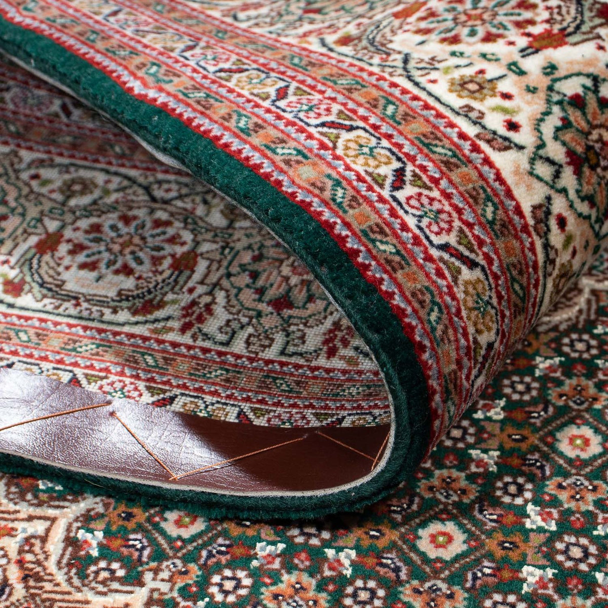 Tapis persan - Tabriz - 198 x 152 cm - vert