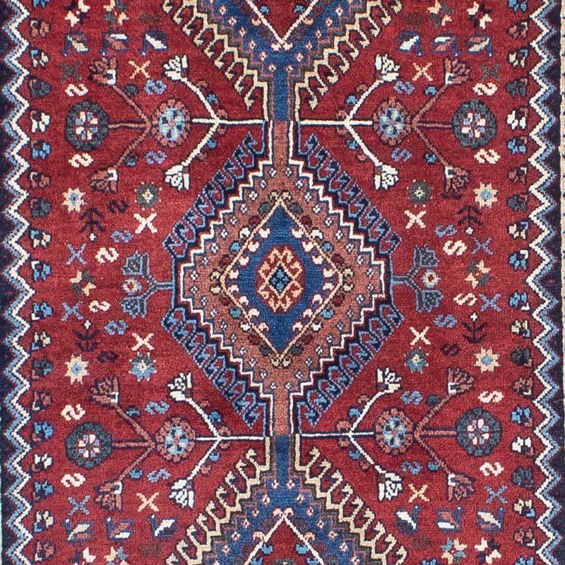Tapis de couloir Tapis persan - Bidjar - 293 x 82 cm - rouge foncé