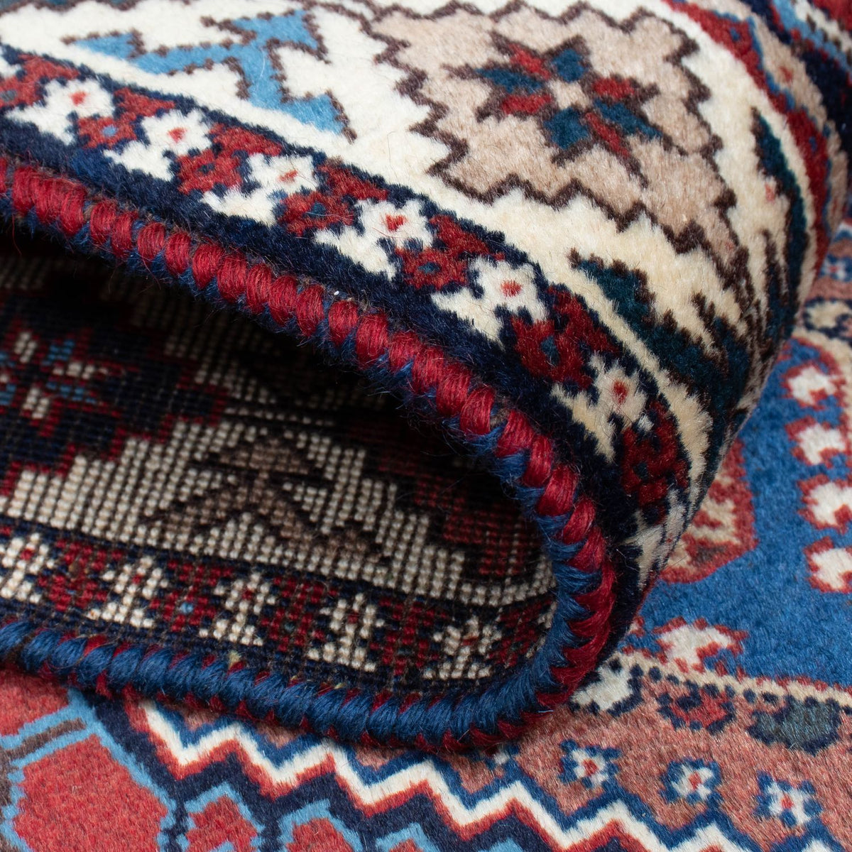 Tapis de couloir Tapis persan - Bidjar - 293 x 82 cm - rouge foncé