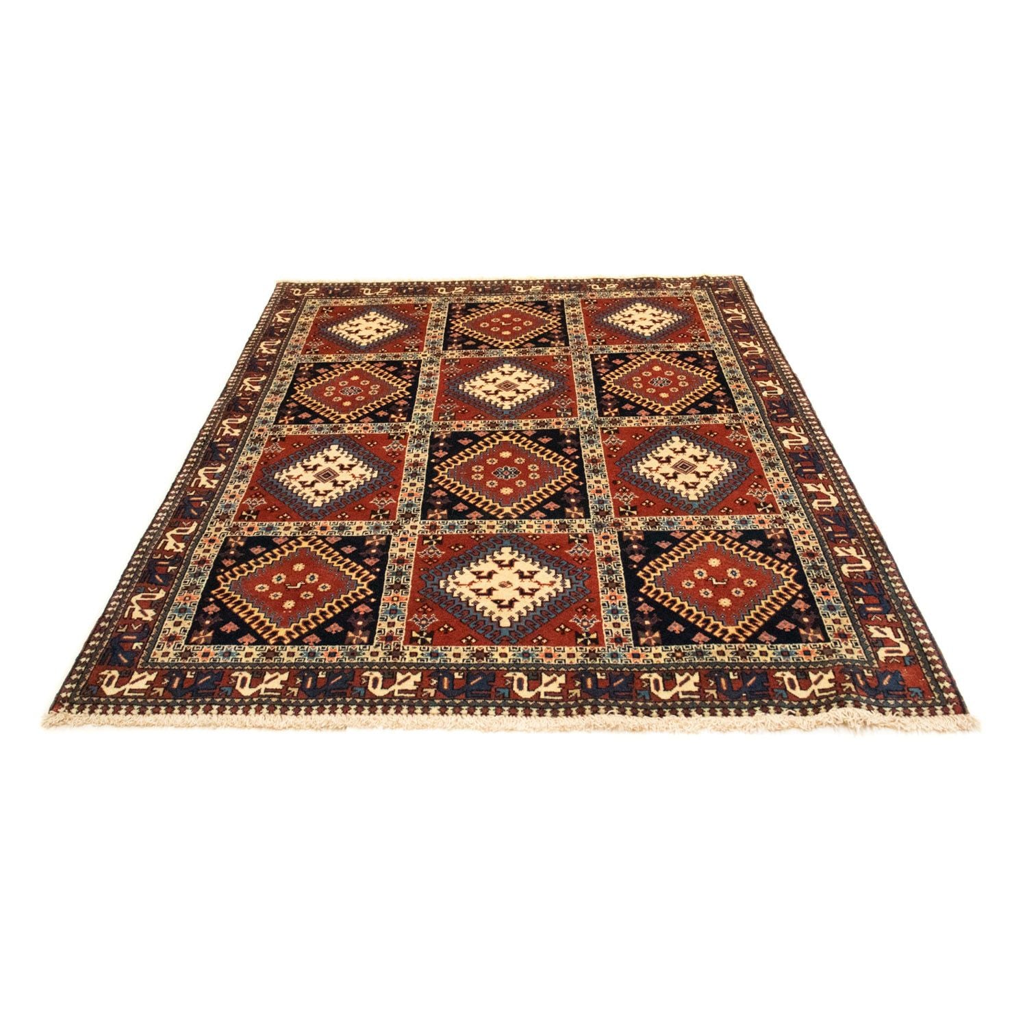 Tapis persan - Nomadic - 197 x 145 cm - multicolore