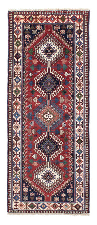 Tapis de couloir Tapis persan - Nomadic - 194 x 80 cm - rouge foncé