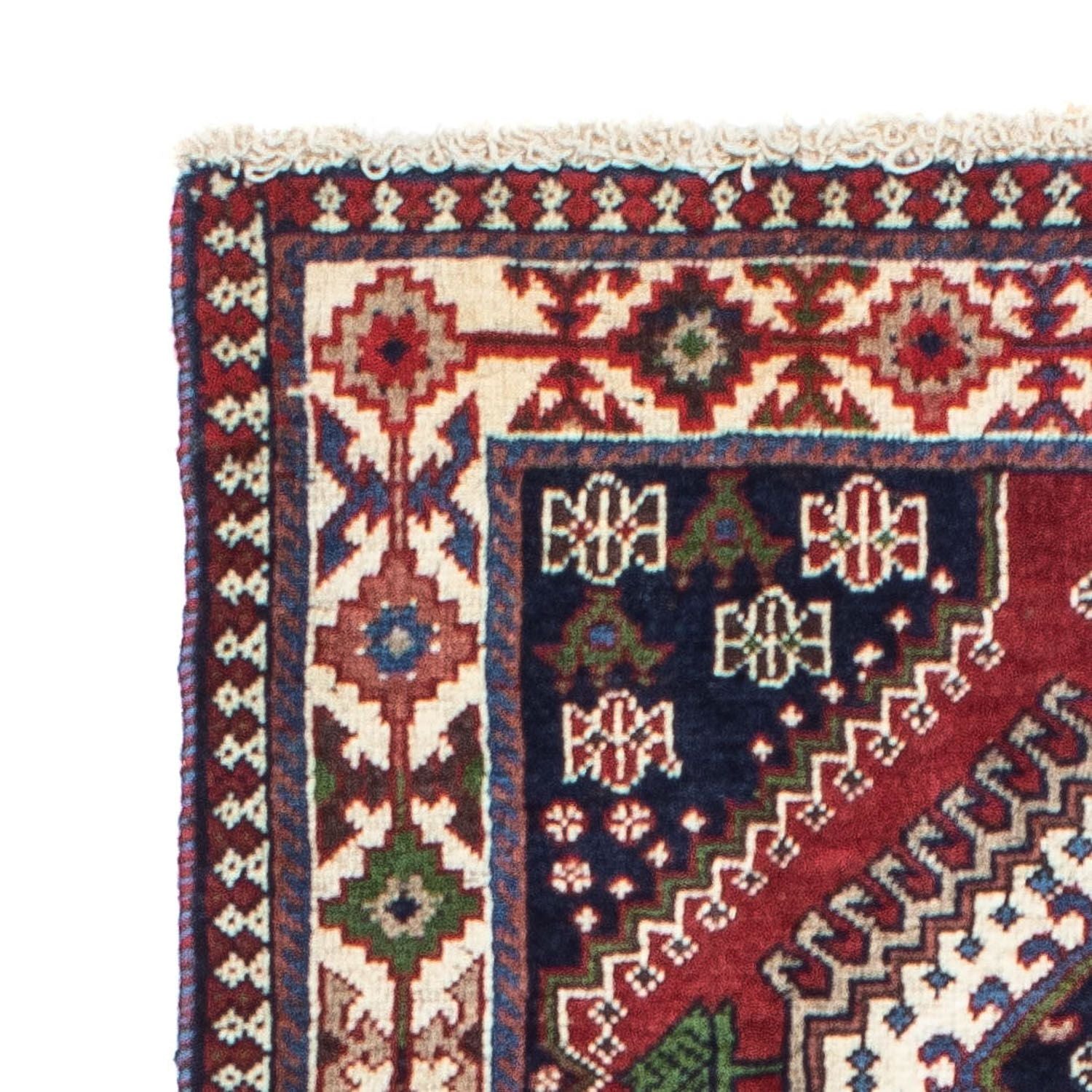 Tapis de couloir Tapis persan - Nomadic - 194 x 80 cm - rouge foncé