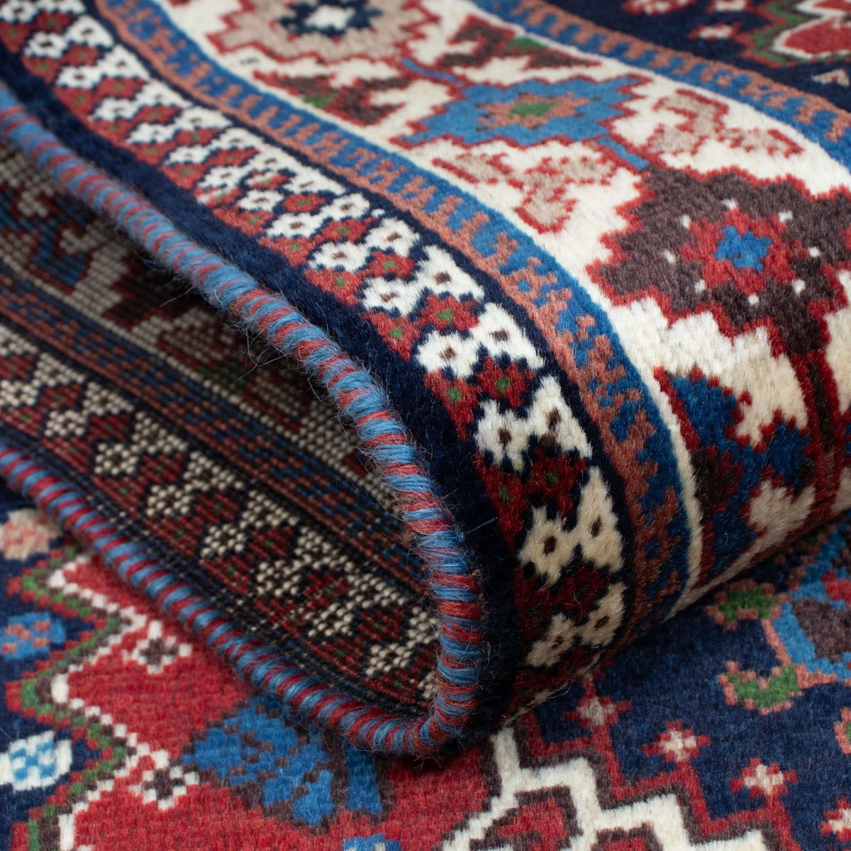 Tapis de couloir Tapis persan - Nomadic - 194 x 80 cm - rouge foncé