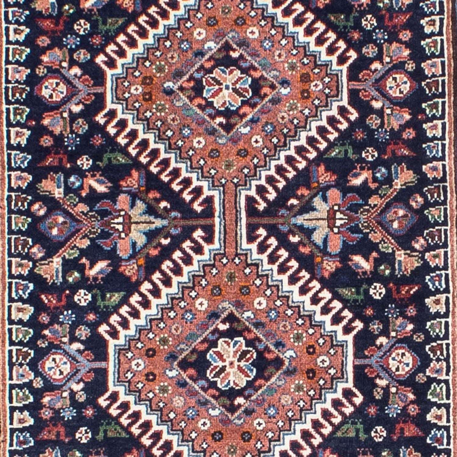 Tapis de couloir Tapis persan - Bidjar - 288 x 80 cm - bleu foncé
