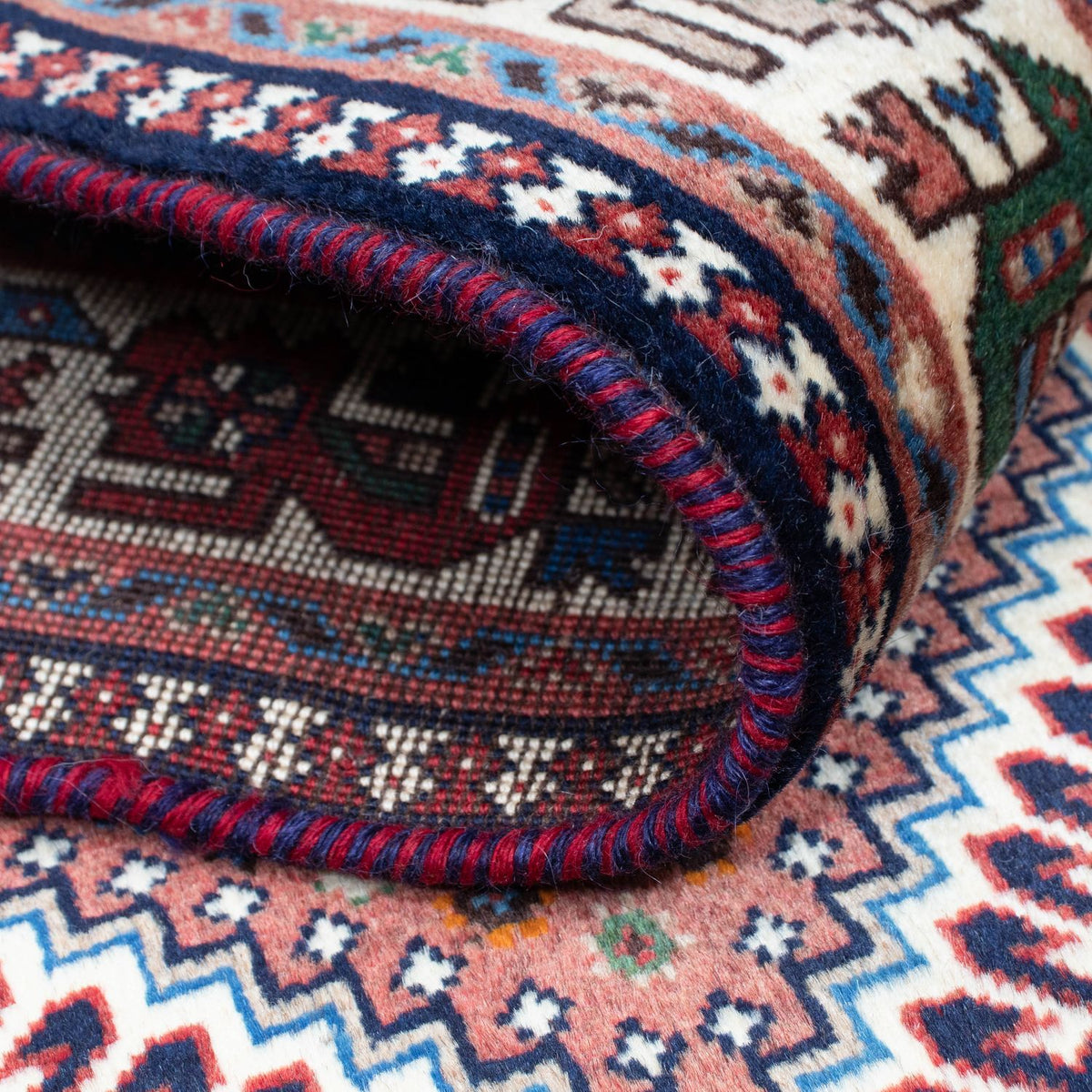 Tapis de couloir Tapis persan - Bidjar - 288 x 80 cm - bleu foncé