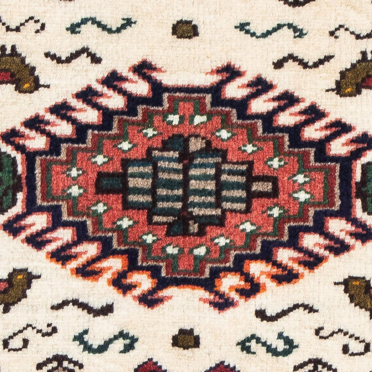 Tapis persan - Nomadic - 96 x 63 cm - beige