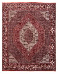 Tapis persan - Bidjar - 304 x 250 cm - rouge foncé