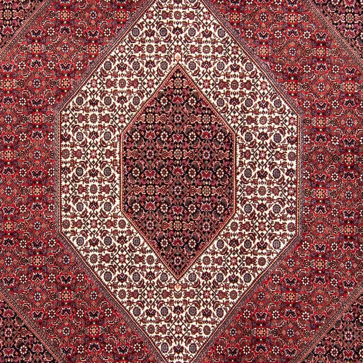 Tapis persan - Bidjar - 304 x 250 cm - rouge foncé