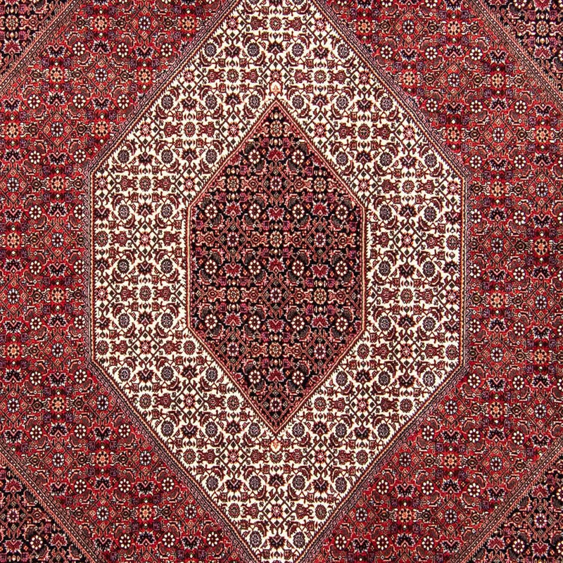 Tapis persan - Bidjar - 304 x 250 cm - rouge foncé