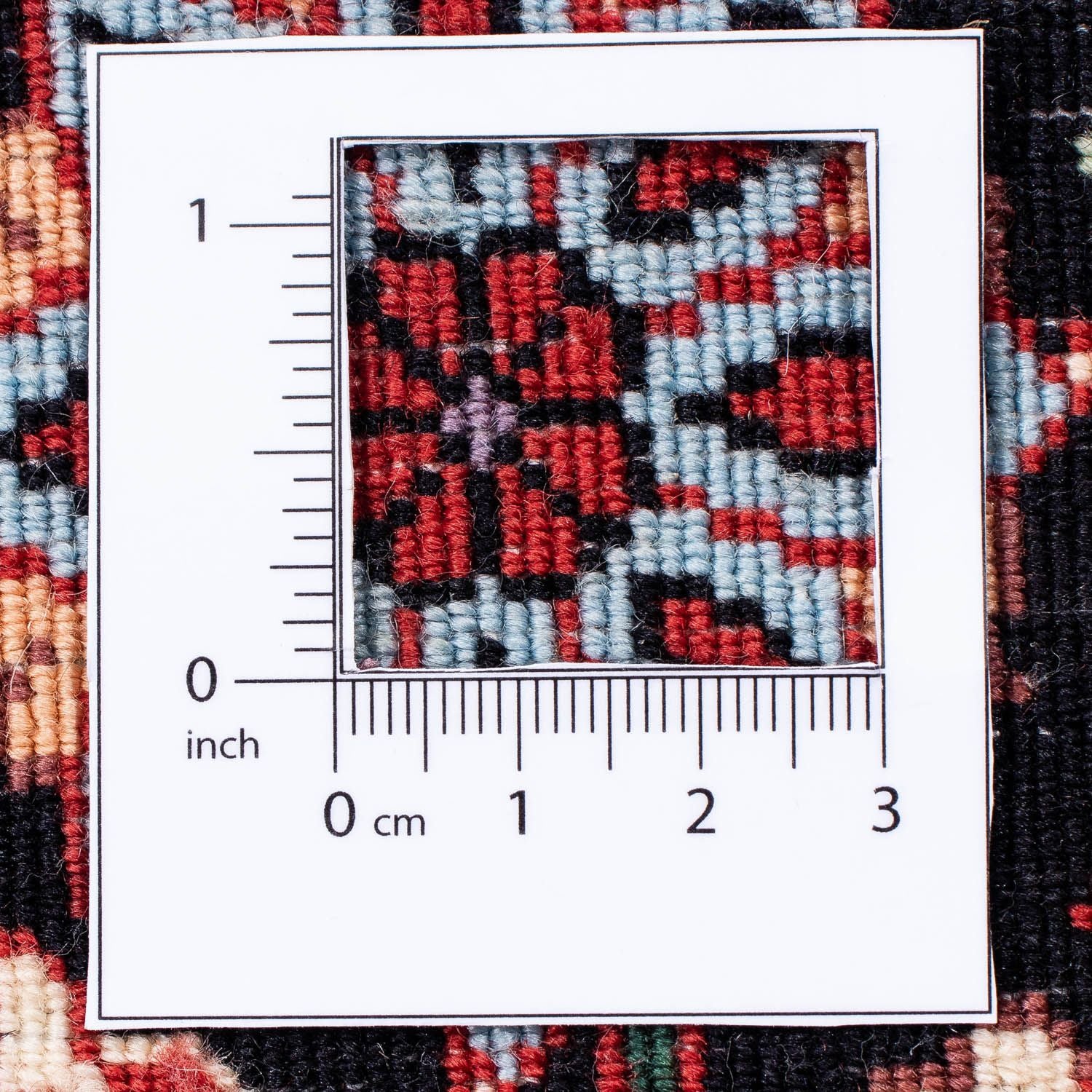 Tapis persan - Bidjar - 304 x 250 cm - rouge foncé