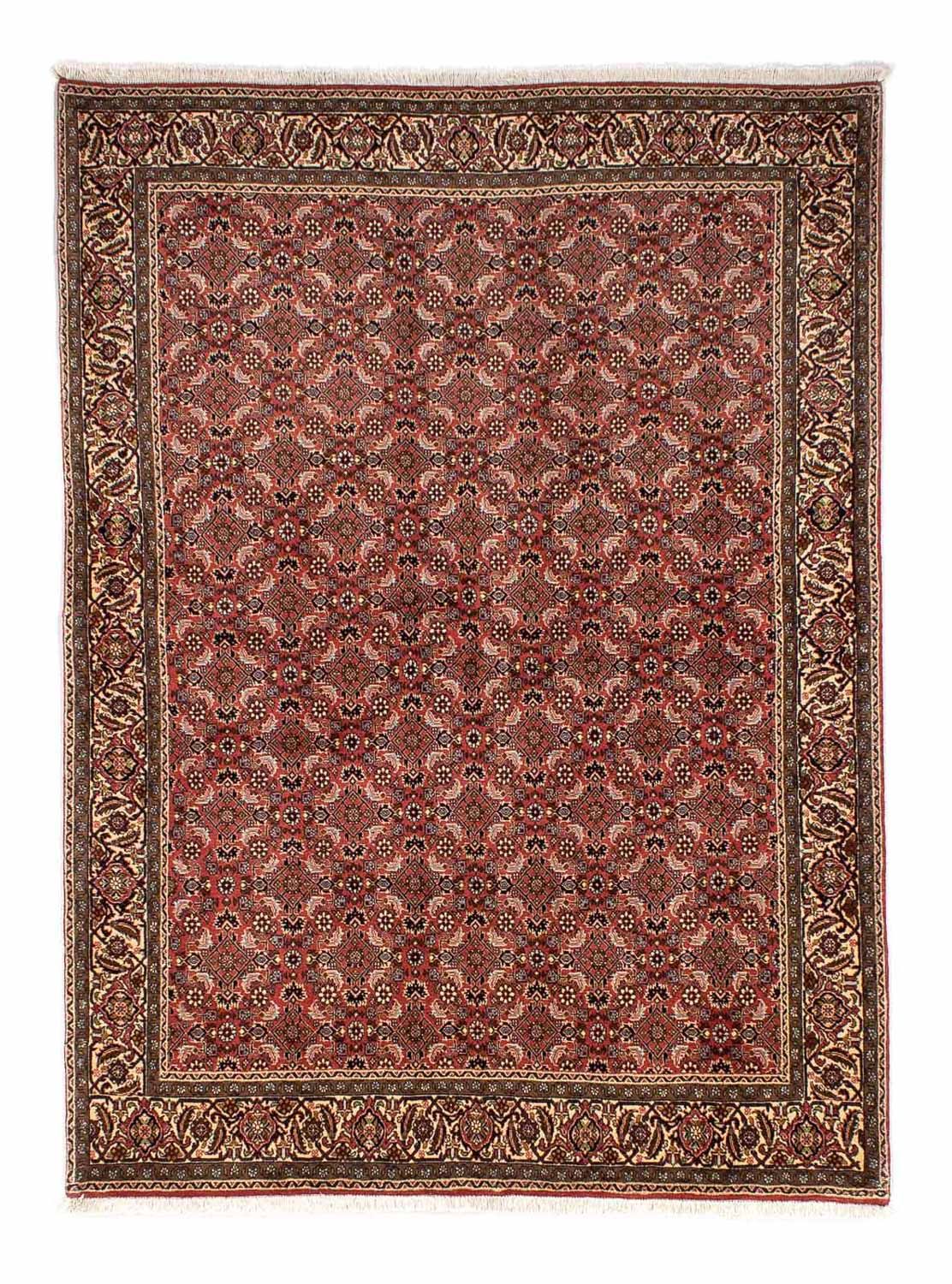 Tapis persan - Bidjar - 244 x 172 cm - rouge foncé