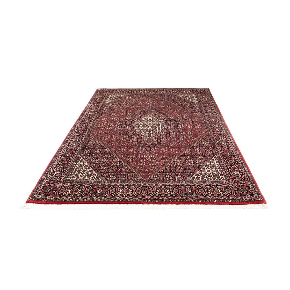 Tapis persan - Bidjar - 252 x 172 cm - rouge foncé
