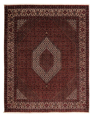 Tapis persan - Bidjar - 252 x 208 cm - rouge foncé