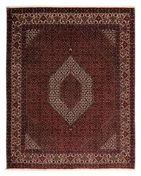 Tapis persan - Bidjar - 252 x 208 cm - rouge foncé