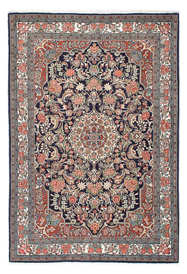 Tapis persan - Bidjar - 207 x 140 cm - bleu foncé