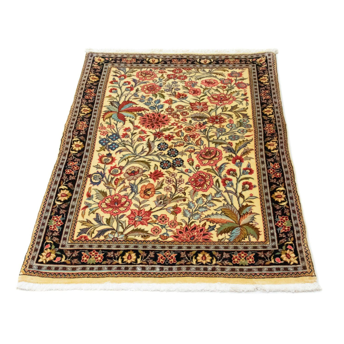 Tapis persan - Ghom - 115 x 73 cm - beige