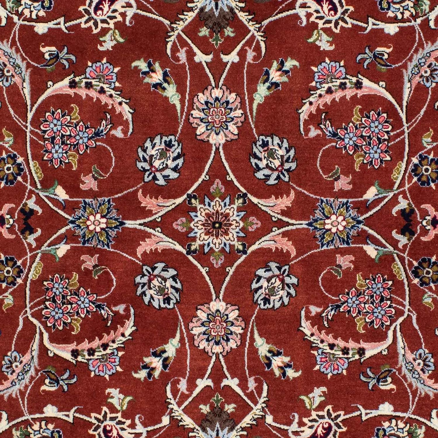 Tapis persan - Ghom - 181 x 136 cm - rouge foncé