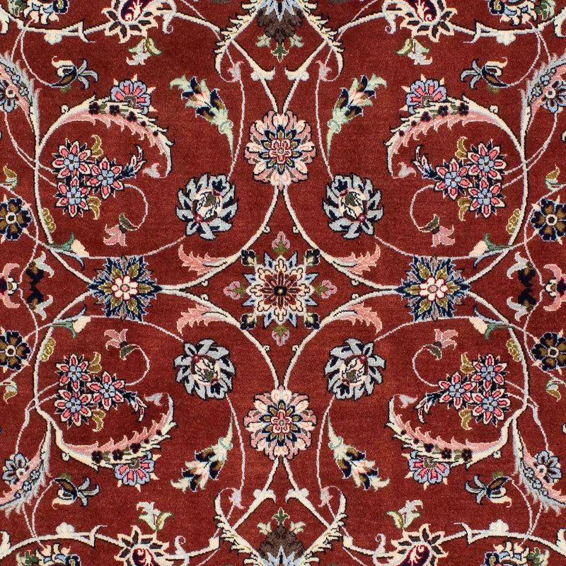 Tapis persan - Ghom - 181 x 136 cm - rouge foncé