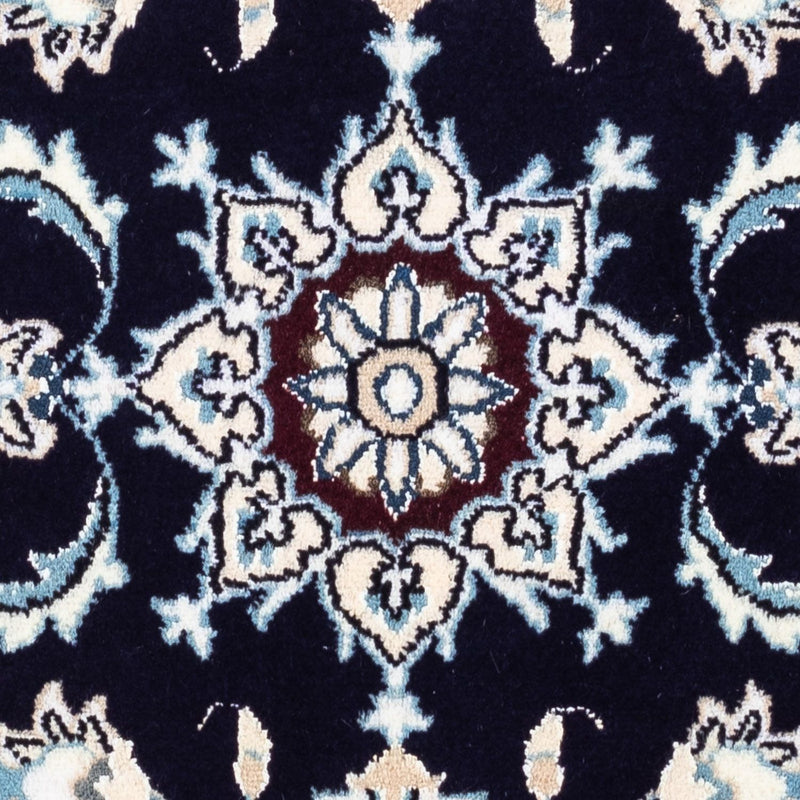 Tapis persan - Nain - 135 x 66 cm - bleu foncé