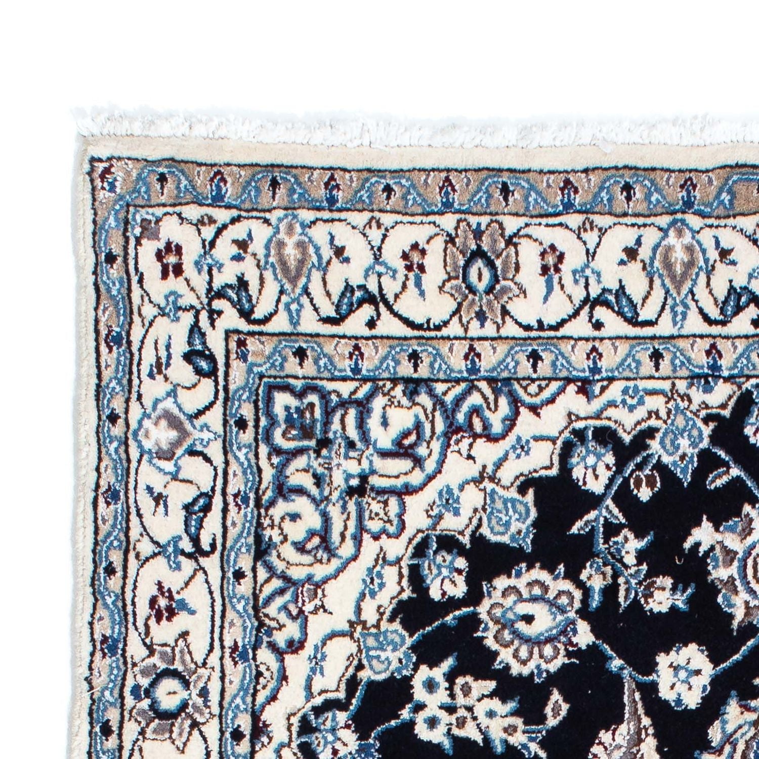 Tapis de couloir Tapis persan - Nain - Royal - 174 x 106 cm - beige