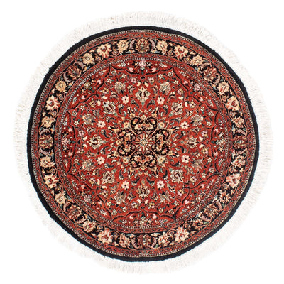 Tapis persan - Bidjar ronde  - 127 x 127 cm - rouge foncé