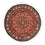 Tapis persan - Bidjar ronde  - 127 x 127 cm - rouge foncé