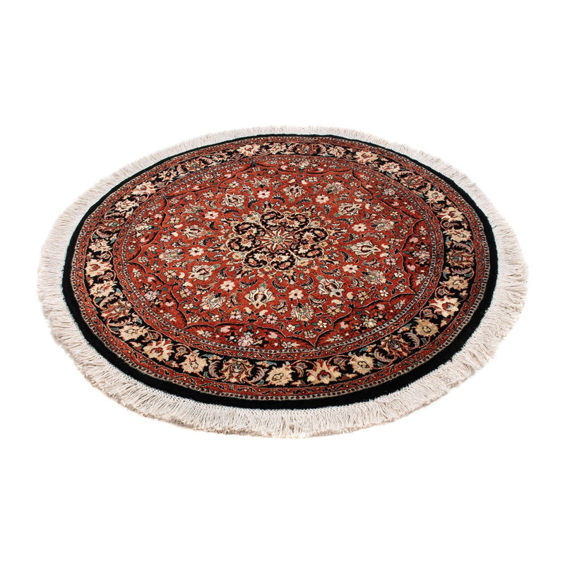 Tapis persan - Bidjar ronde  - 127 x 127 cm - rouge foncé