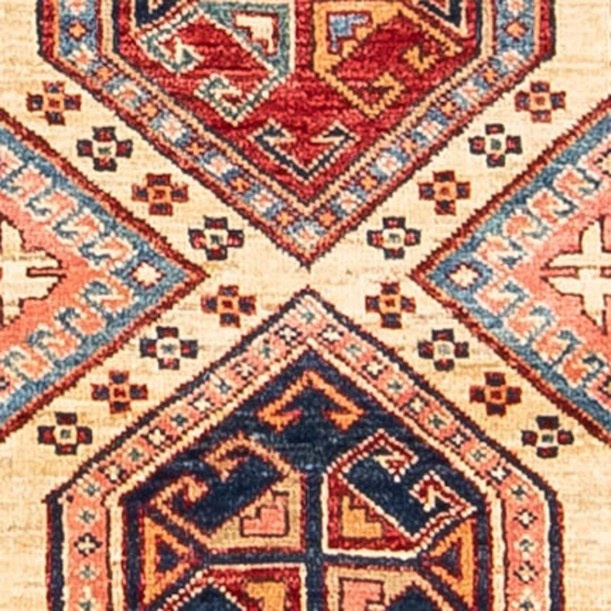 Tapis de couloir Tapis Ziegler - Kazak - 309 x 74 cm - multicolore