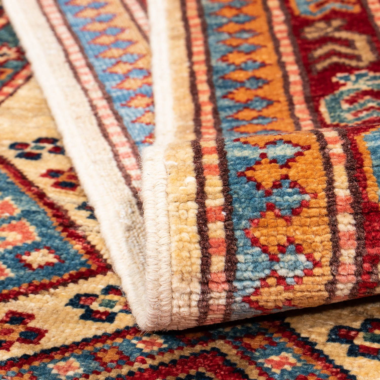 Tapis de couloir Tapis Ziegler - Kazak - 309 x 74 cm - multicolore