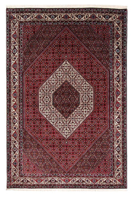 Tapis persan - Bidjar - 257 x 173 cm - rouge foncé
