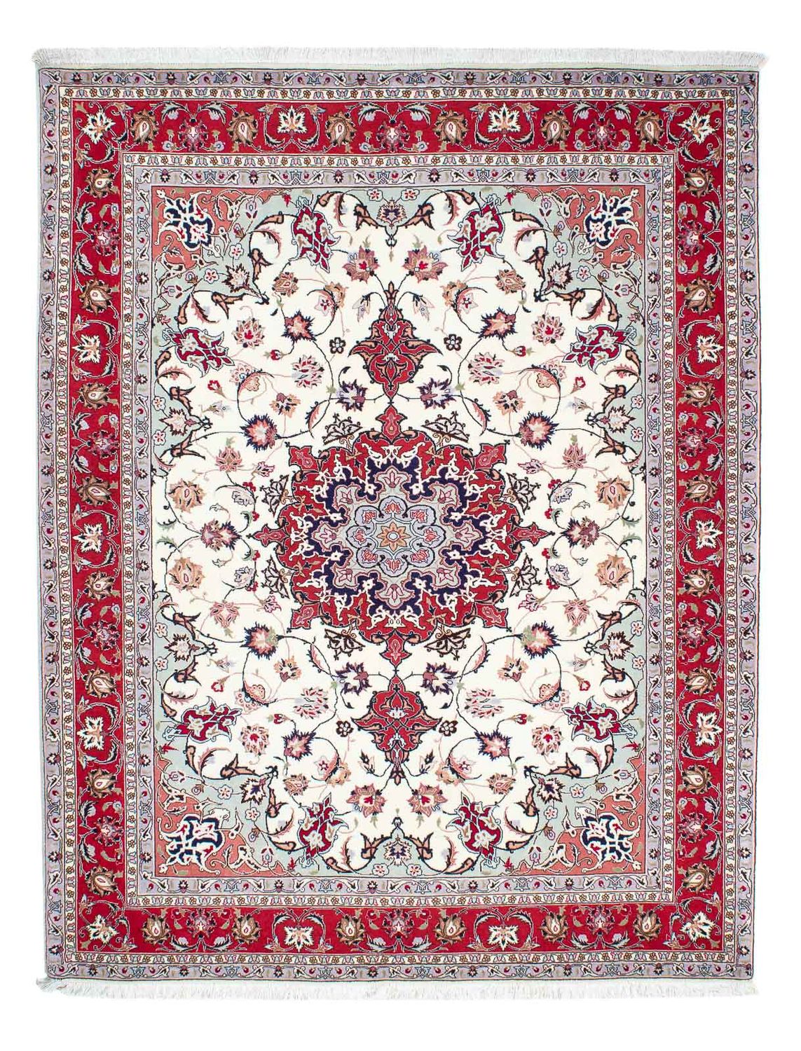 Tapis persan - Tabriz - Royal - 200 x 154 cm - beige