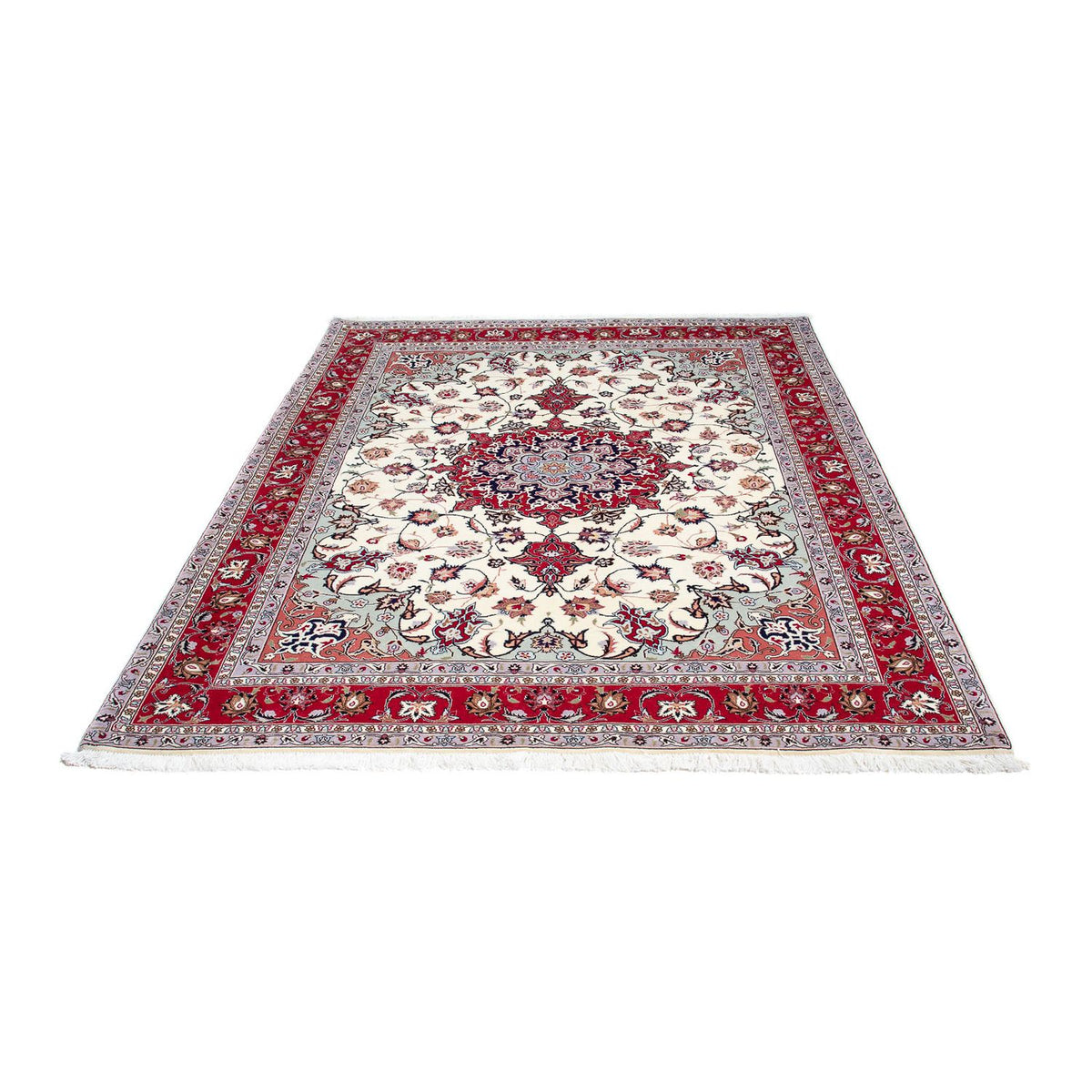 Tapis persan - Tabriz - Royal - 200 x 154 cm - beige