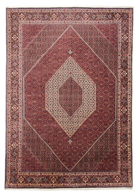Tapis persan - Bidjar - 352 x 252 cm - rouge foncé